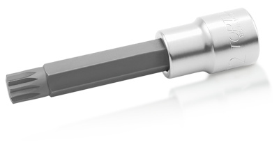 Головка торцевая с вставкой Spline 1/2" M9.5 L=100 мм TOPTUL BCJA169E Головка торцевая с вставкой Spline 1/2" M9.5 L=100 мм TOPTUL BCJA169E