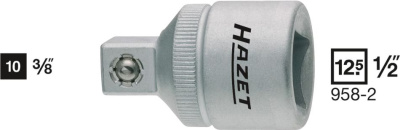 HAZET Переходник с 1/2" на 3/8" 958-2 HAZET Переходник с 1/2" на 3/8" 958-2