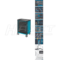 Тележка инструментальная Hazet 179-8-2700-163/296 с набором инструмента.